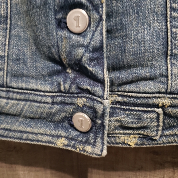 NEW Anthro Distressed Denim Jacket - Picture 8 of 12